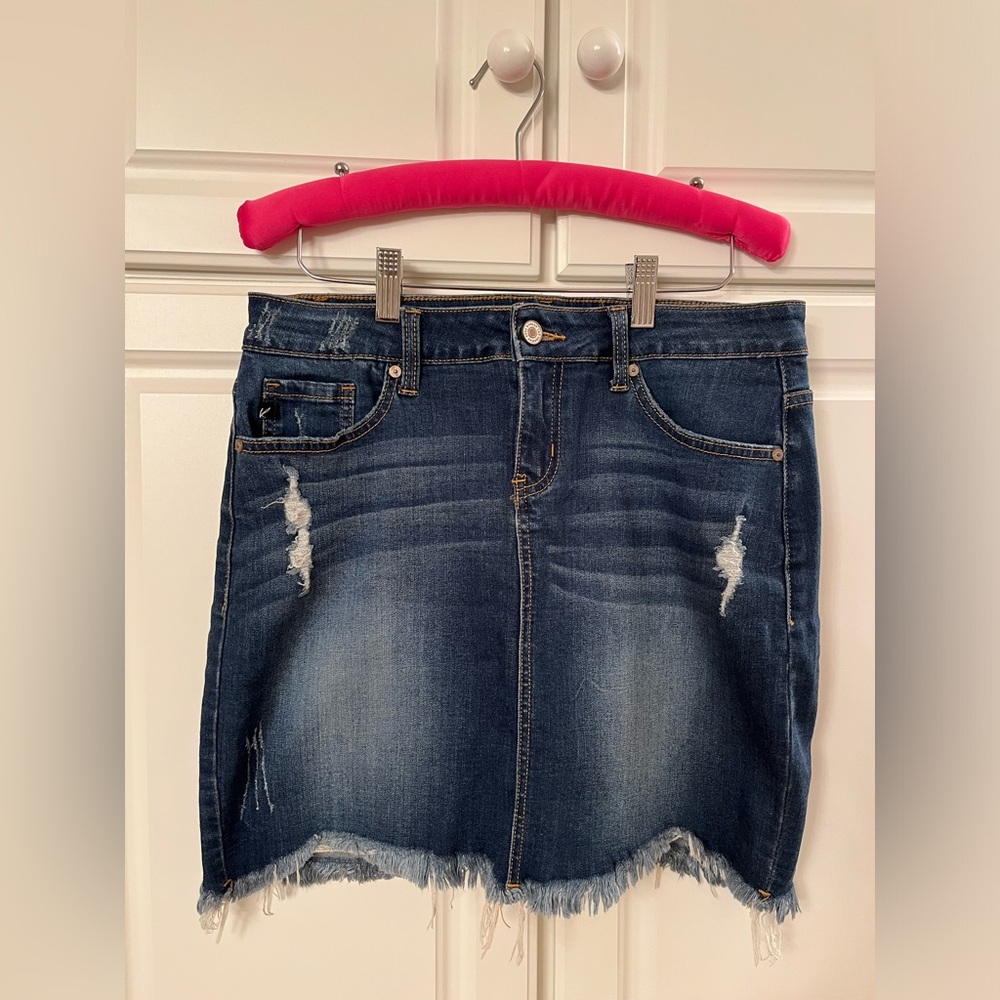 KanCan denim mini skirt- size M